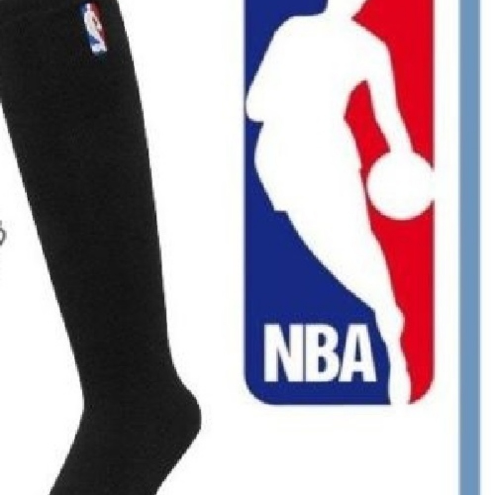 Authentic NBA Logo Basketball All Sports Socks Bla